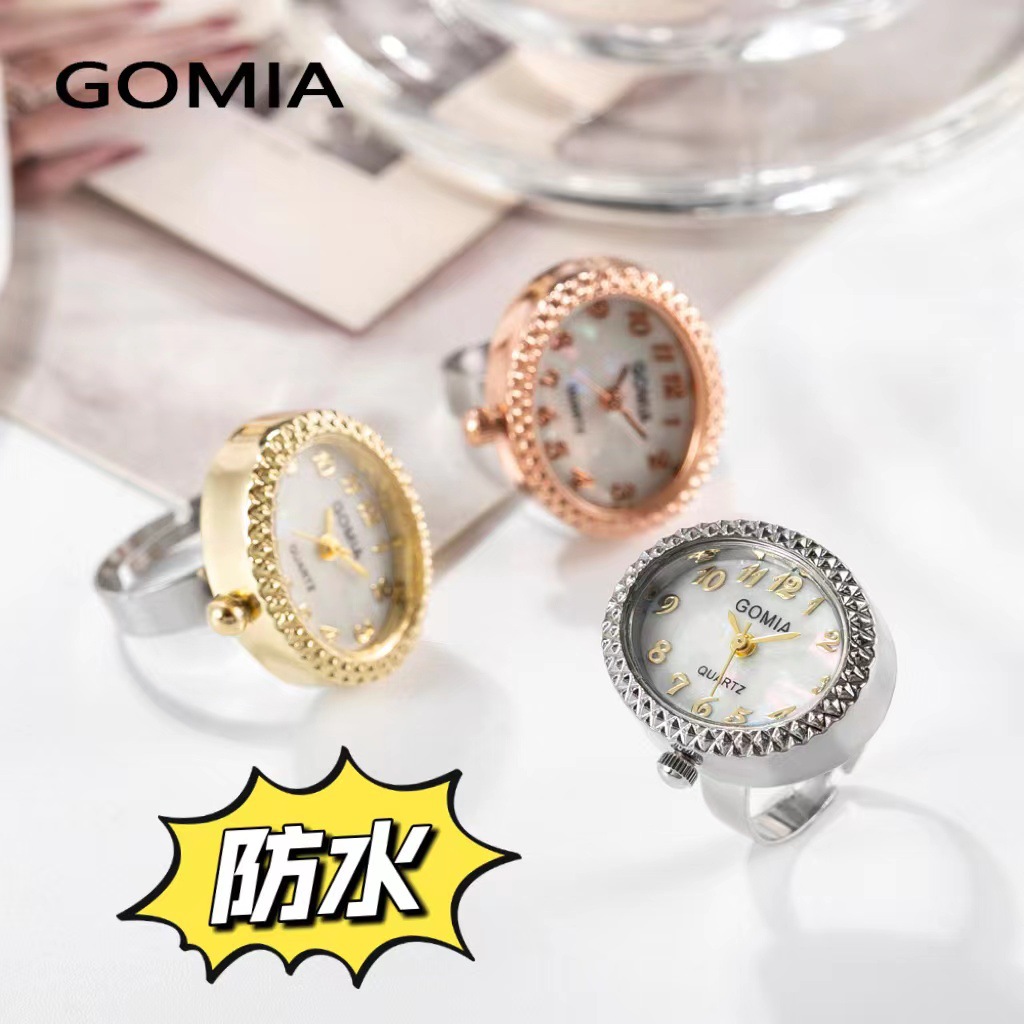 New Oval Ring Watch GOMIA Waterproof Finger Watch Ring Adjustable Digital Small Watch