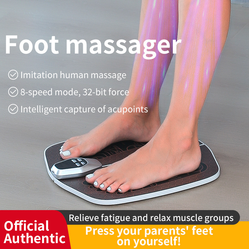 New EMS Foot Massage Mat Foot Therapy Machine Pulse Foot Massager Microcurrent Foot Physiotherapy