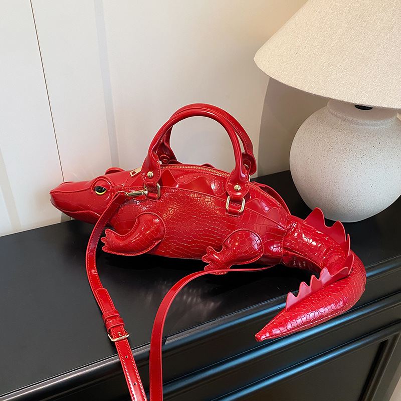Novelty Handle Bag Shoulder Bag 2025 3D Crocodile Bag Crossbody Bag