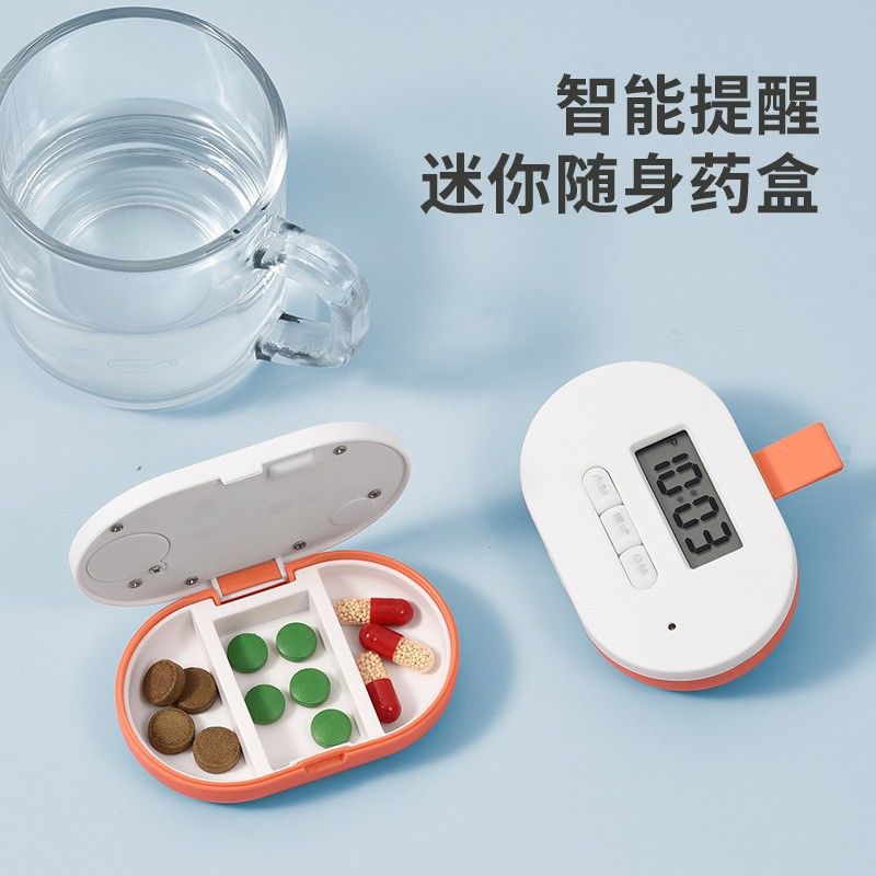 Smart Electronic Pill Box Timer Reminder for Taking Medicine Smart Reminder for Elderly Special Pill Box Reminder Portable
