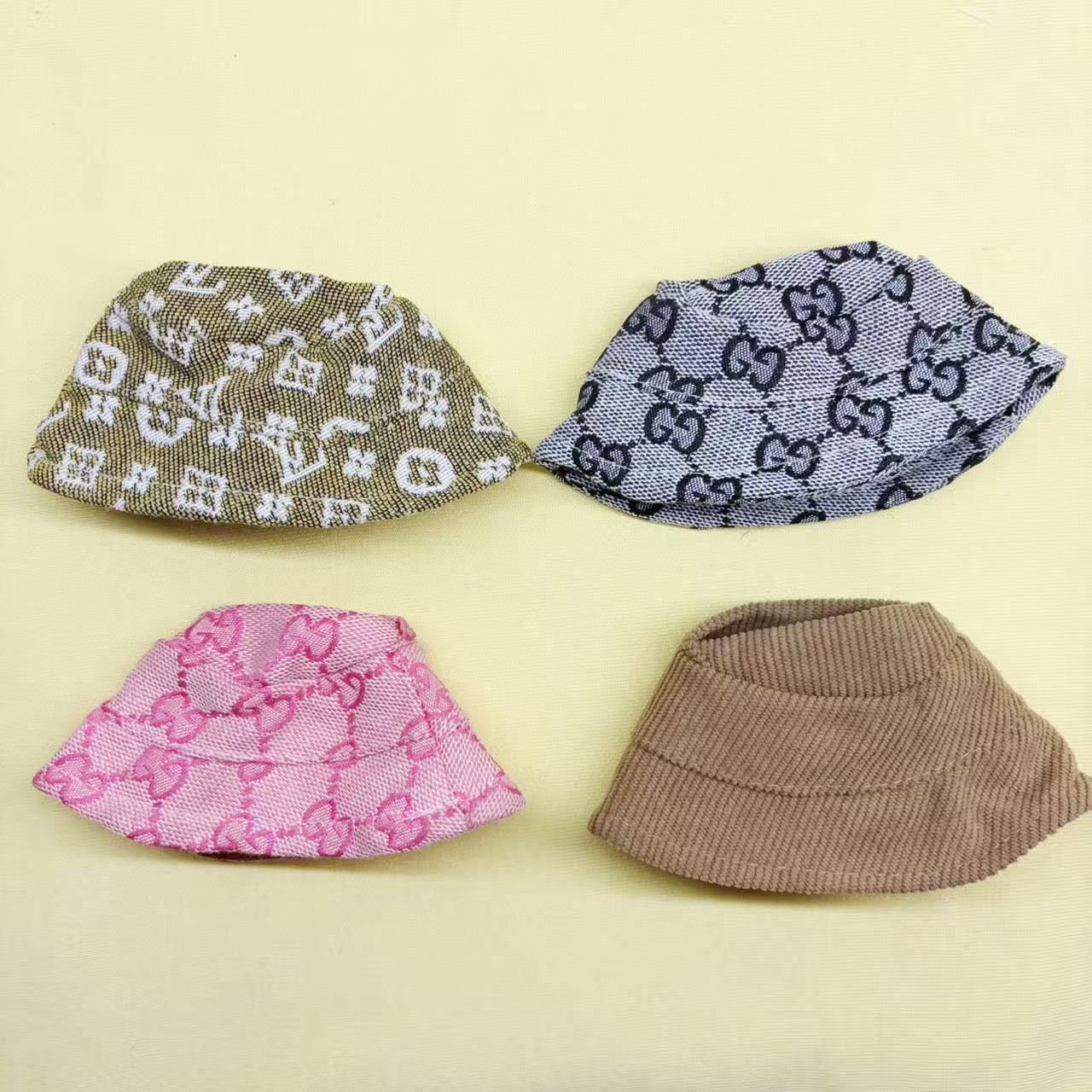 First Second Third Generation Labubu Doll Clothes Pendant Hat 17cm Labubu Fisherman Hat Plush Toy Accessories Graduation Season