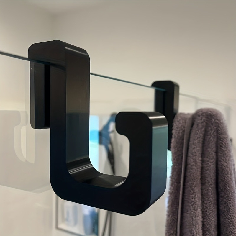 Glass door hook shower room bathroom buckle clothes hanger coat hook towel dedicated bathroom hook rack