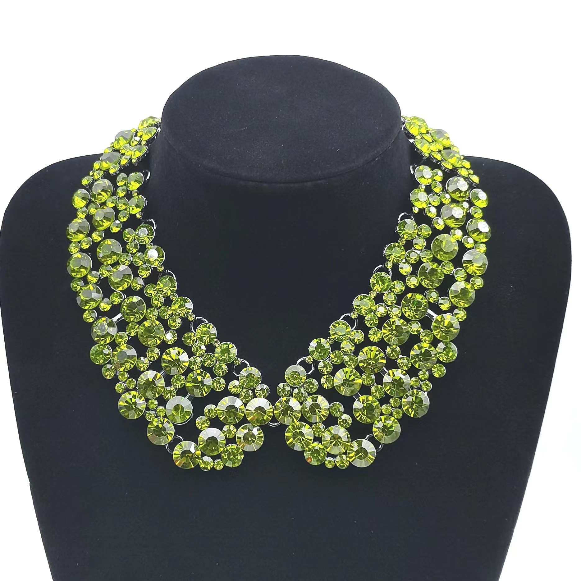 Luxury full rhinestone super shiny necklace beautiful necklace accessory