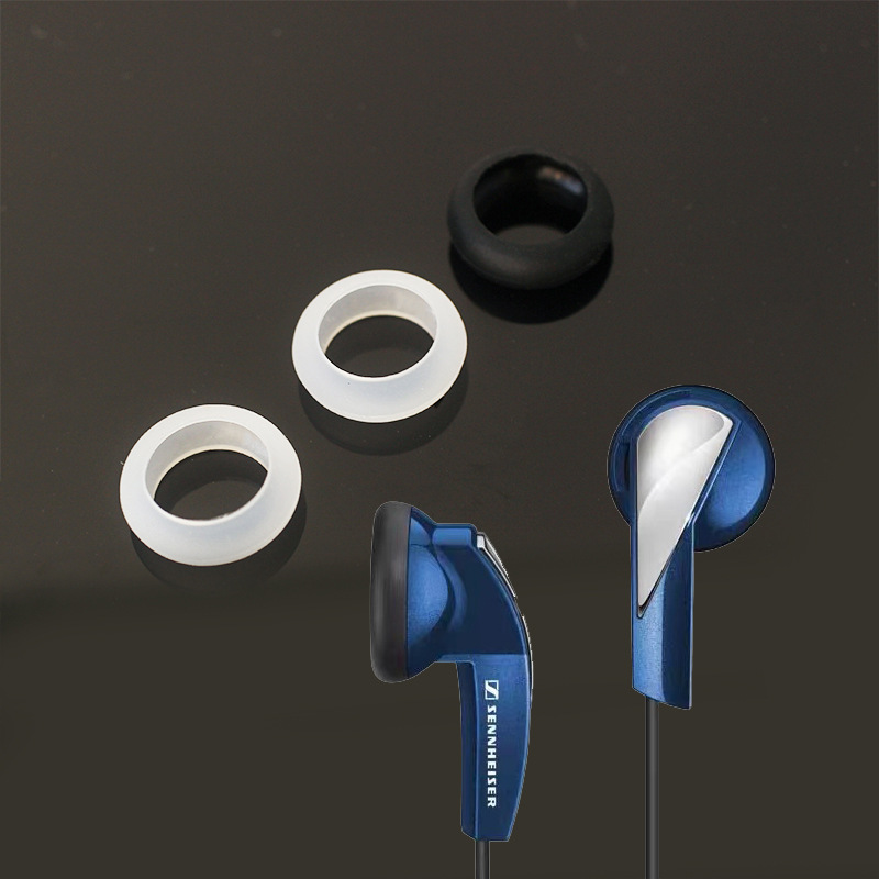 Headphone silicone ear pad silicone ring flat head earphone DIY headphone accessories