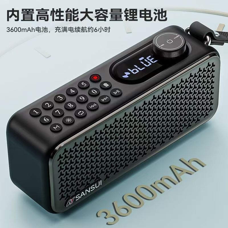 Shanshui F60 Radio for Elderly Charging Plug-in Dual Card Speaker Player Portable Bluetooth Speaker