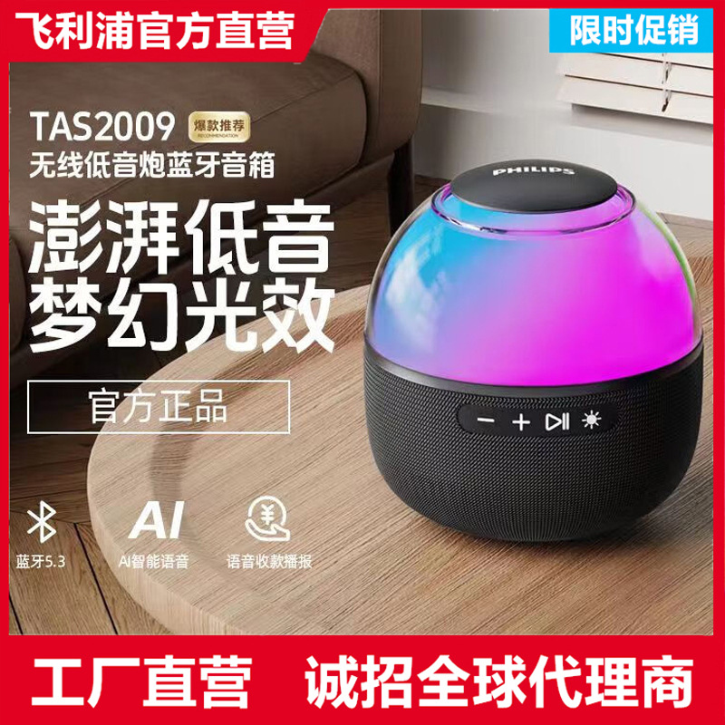 Philips PHILIPS TAS2009 Card Bluetooth Speaker Wireless Car Speaker Subwoofer Gift