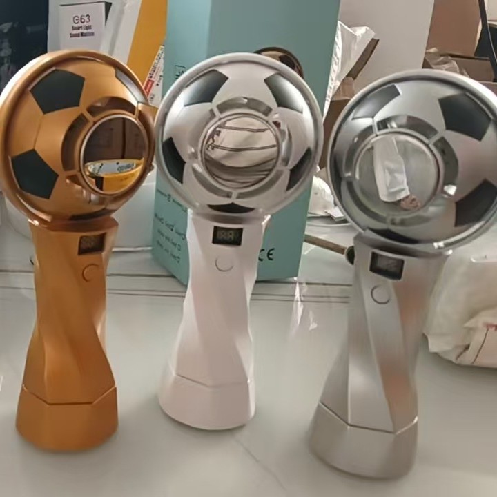 2026 Football Handheld Fan Cooling Turbo Portable Wearable Neck High-Speed Cold Compress Charging Fan