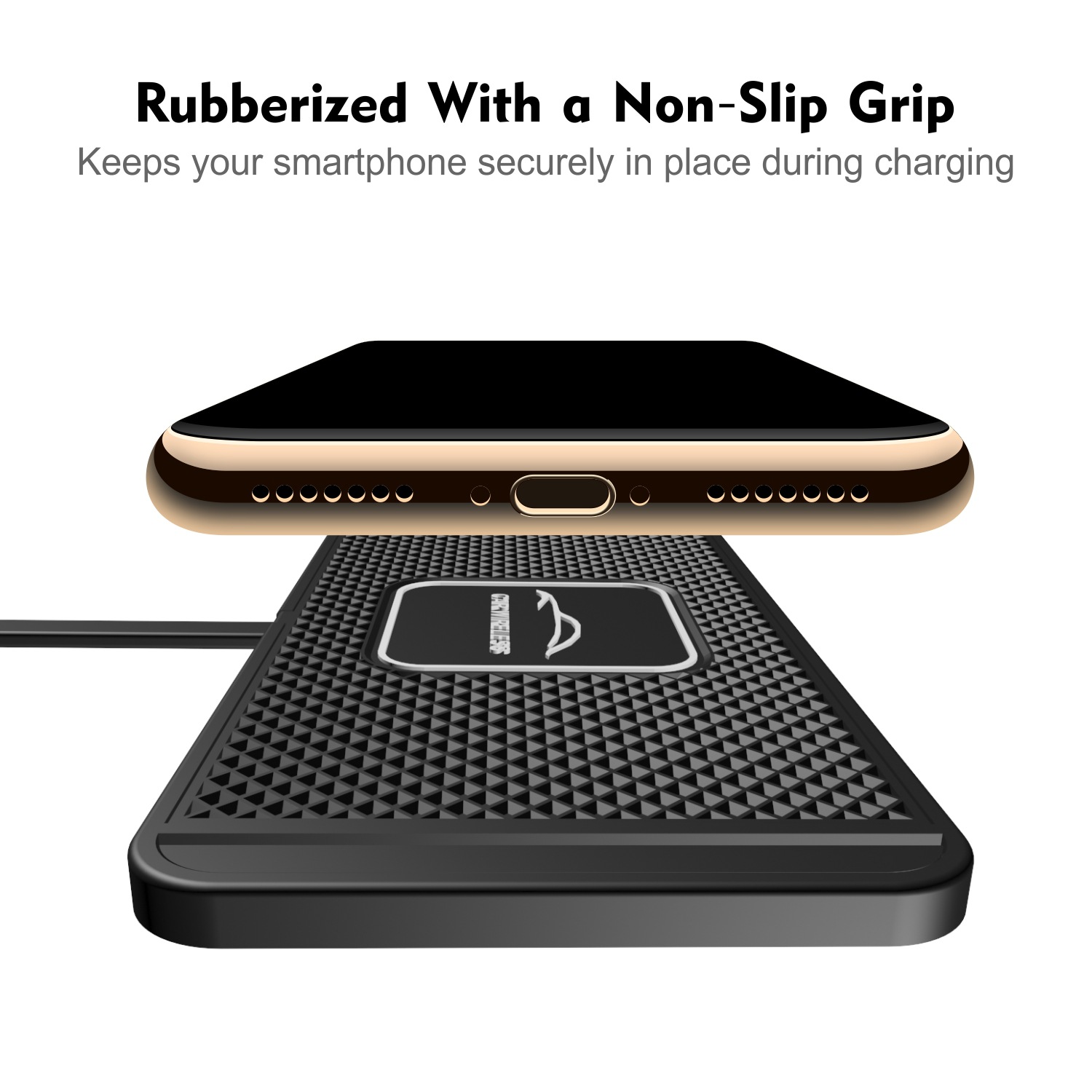 New car anti-slip pad wireless charger smart 15W fast charging compatible with Apple phones for car interior