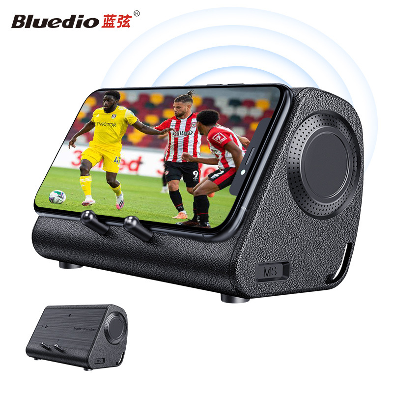 New Bluedio MS Mobile Phone Soundbar Magnetic Induction Speaker Wireless Smart Subwoofer Gaming Audio Stereo