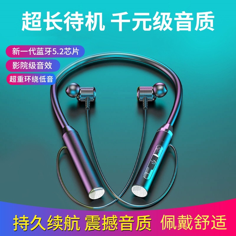 【LGD】New Wireless Bluetooth Earphones Sports Dual Ear Hook Neckband In-Ear Strong Battery Life Noise Reduction G08