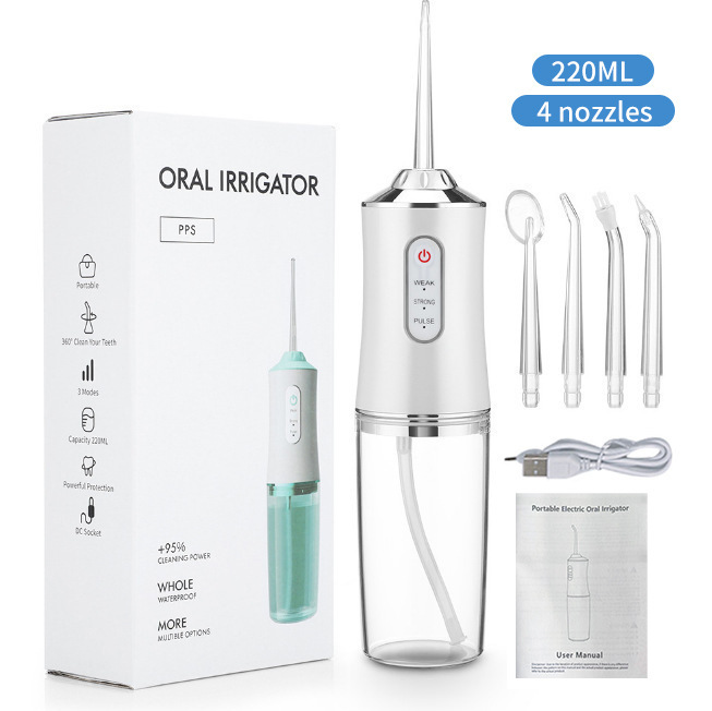 Portable Electric Oral Irrigator Household Tooth Cleaner Teeth Cleaning Device Oral Care Water Flosser