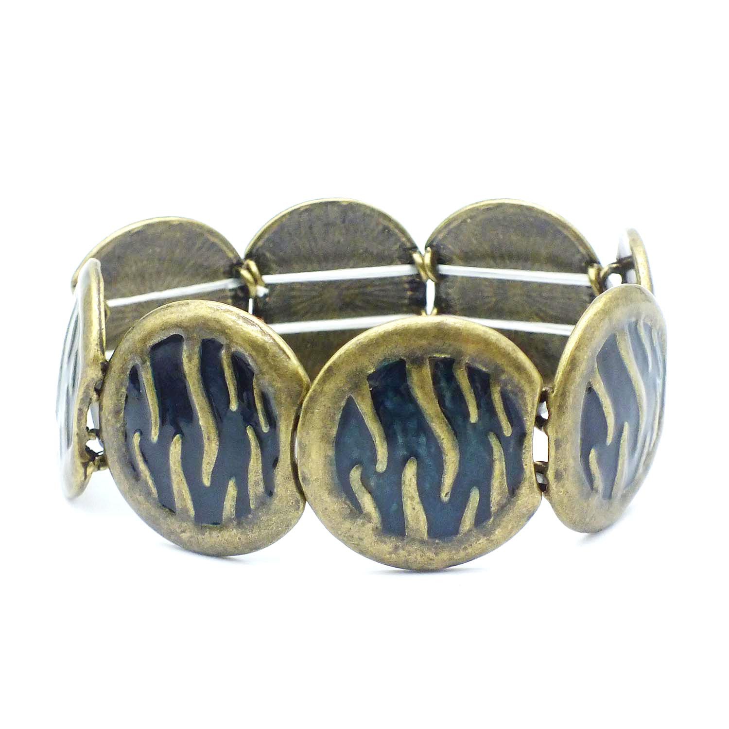 B630 Accessories Women's Elastic Oil Drop Bracelet Vintage Enamel Color Bracelet
