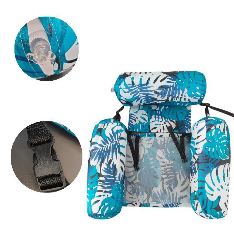Pool float multifunctional adult inflatable water lounge chair floater water hammock float floating chair dedicated