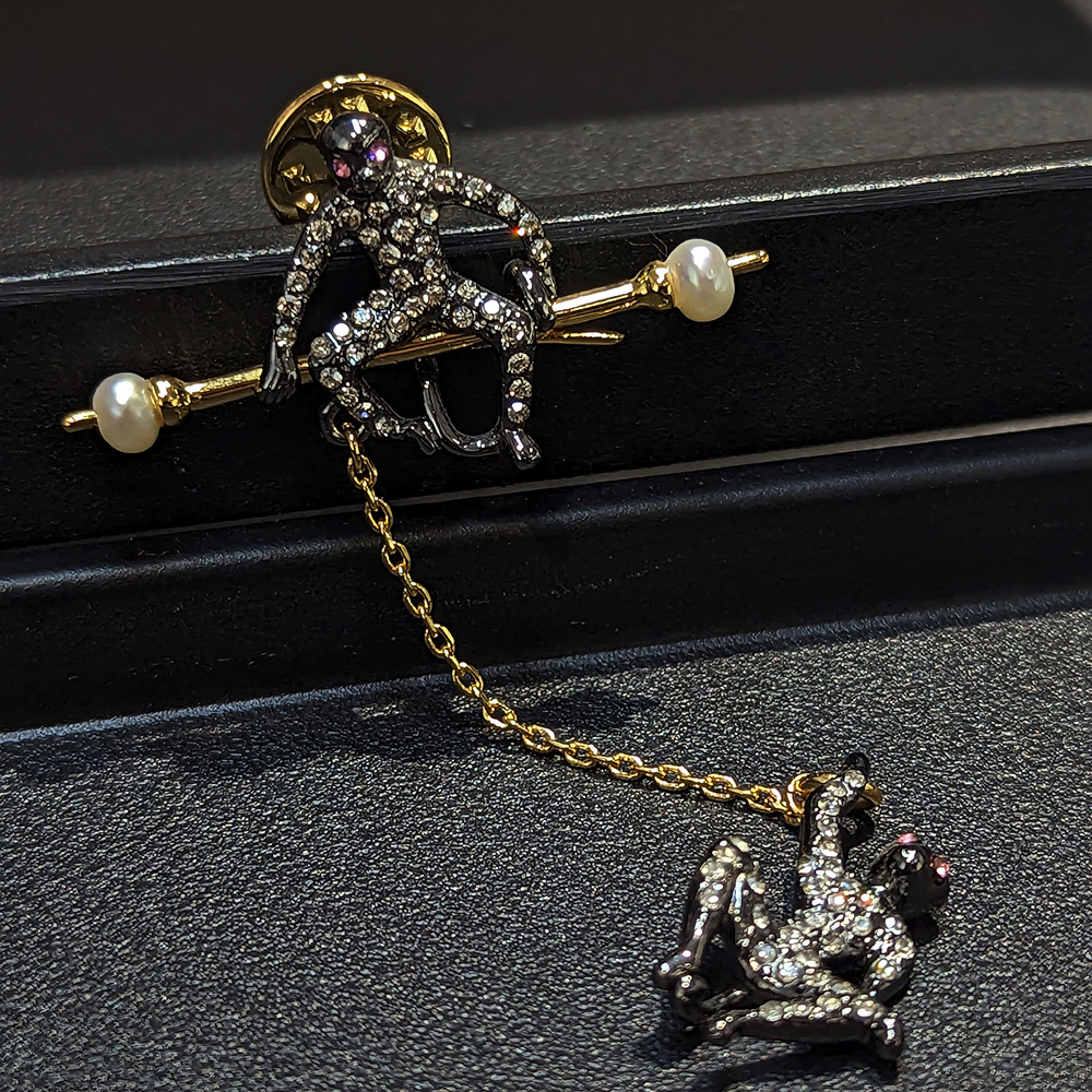 Design Full Rhinestone Brooch Black Spider Spider-Man Brooch Brooch Clothing Suit Accessories