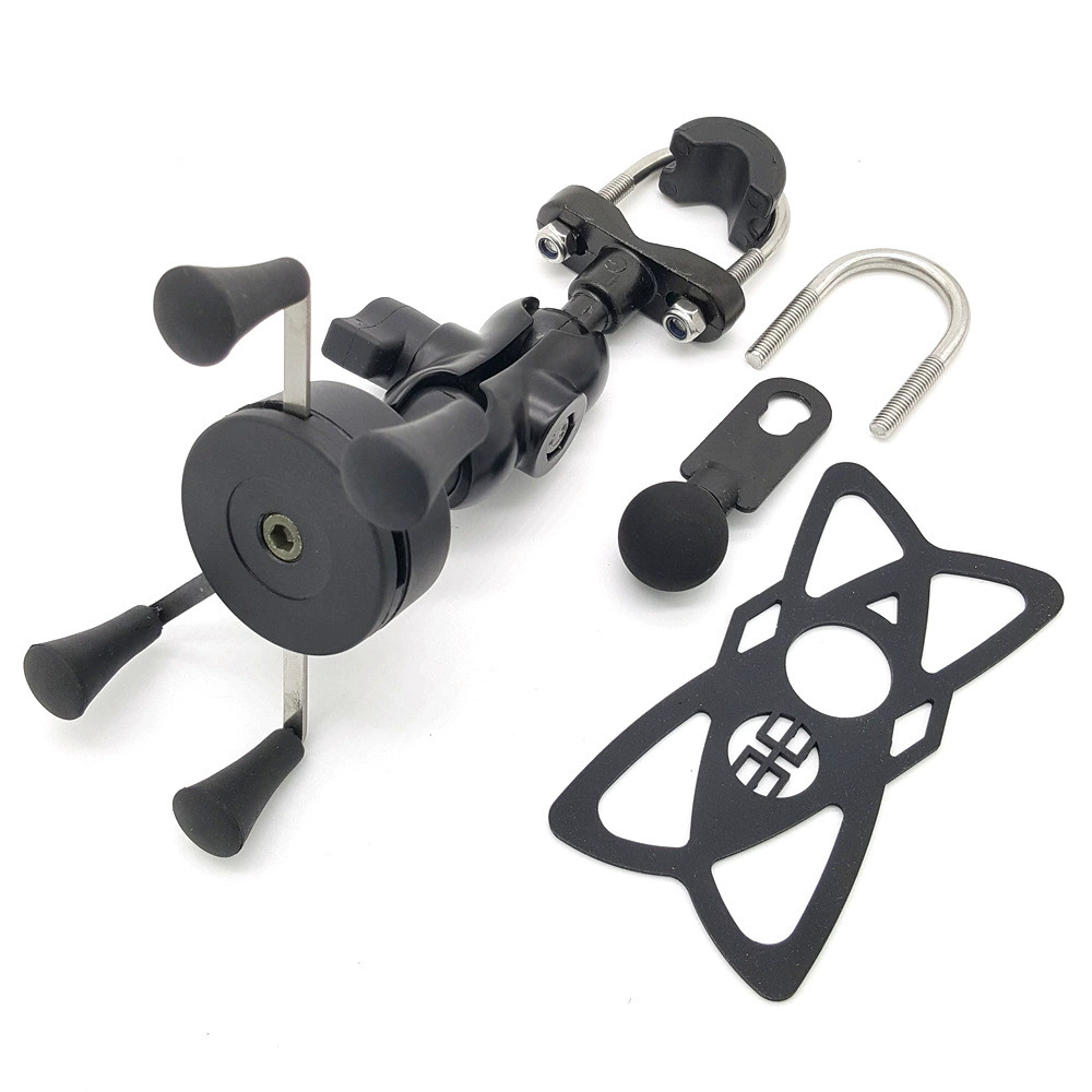 Outdoor cycling motorcycle navigation X-type phone mount electric vehicle rechargeable universal delivery mount outdoor