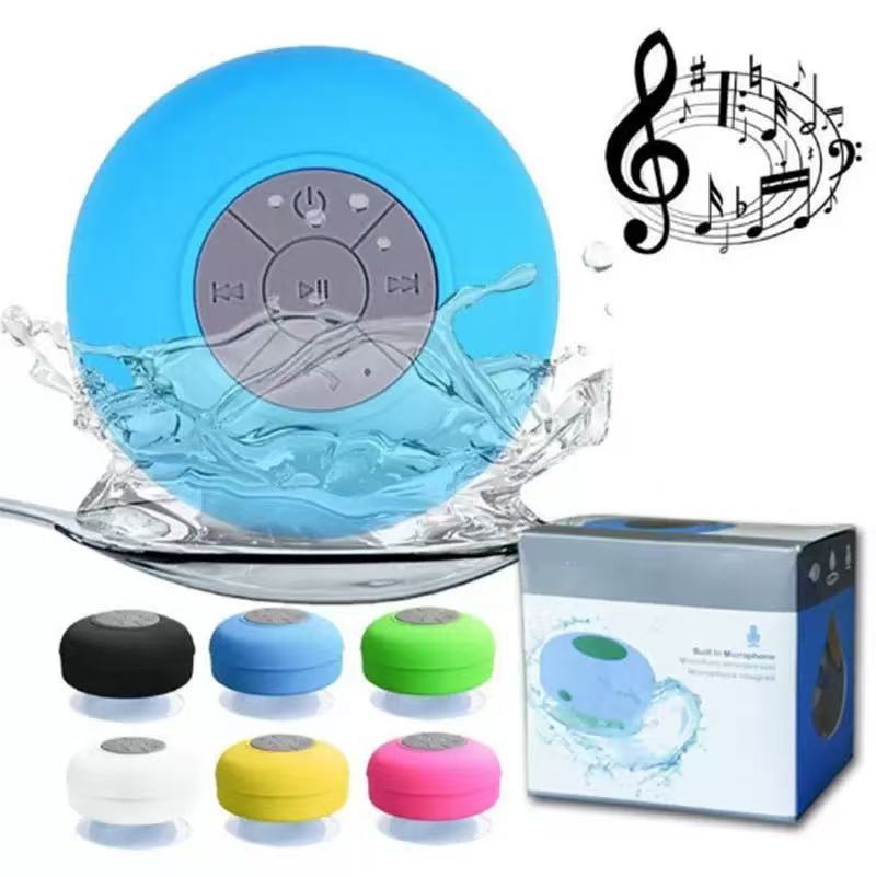 BTS06 Large Suction Cup Bluetooth Speaker Mini Bass Outdoor Home Desktop Bathroom Waterproof Speaker