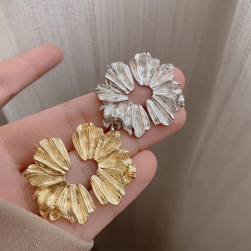 Geometric Irregular Alloy Stud Earrings Street Ear Accessories