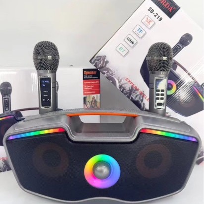 SD219 Wireless Bluetooth Speaker Handheld Microphone Duet Home K-Song Machine All-in-One Taiwan SDRD