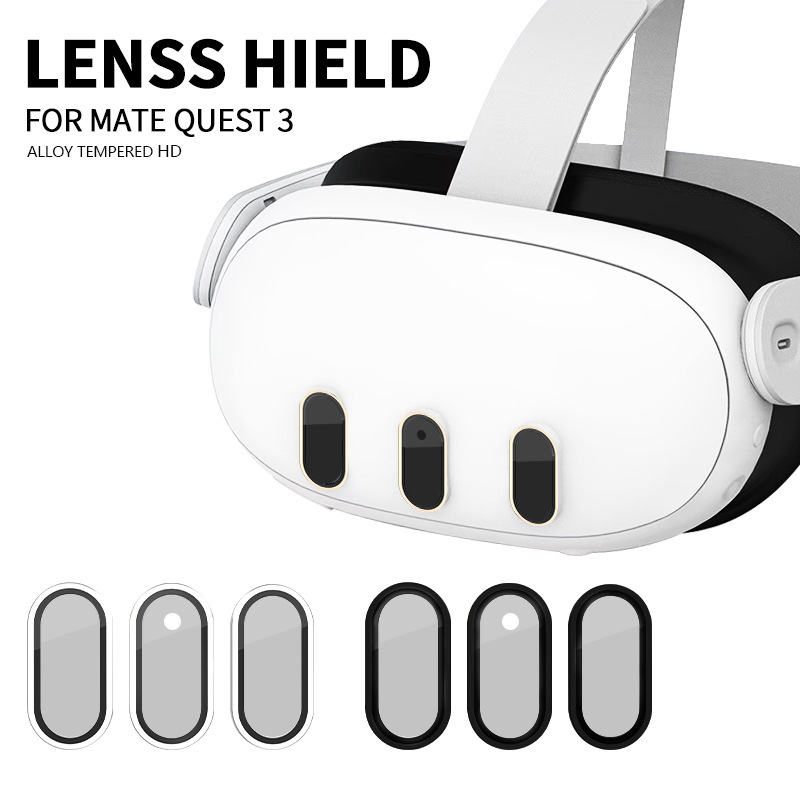 For Metaquest3 Titanium Alloy Lens Film Explosion-proof VR Glasses quest3 Tempered Glass Protective Film VR
