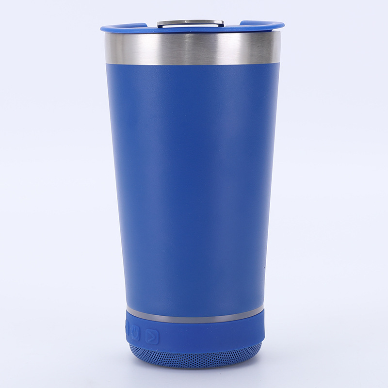 Stainless Steel Bluetooth Water Cup Speaker Card Slot Audio with Bottle Opener Beer Mug Smart Bluetooth Gift Audio