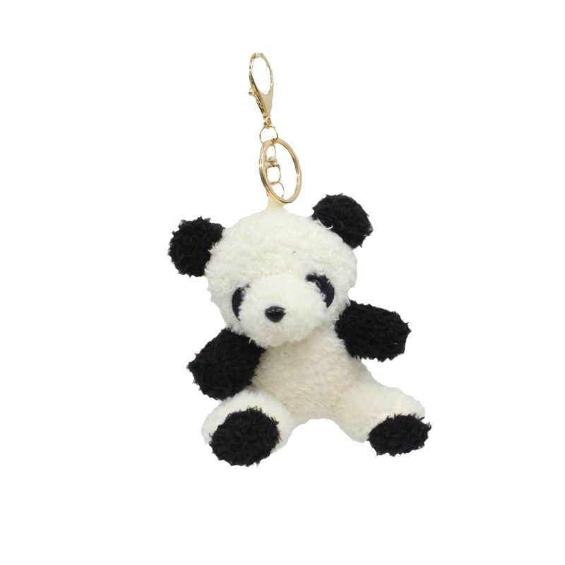 New Plush Toy Cartoon Cute Panda Keychain Bag Charm Advertising Promotional Gift Doll Toy