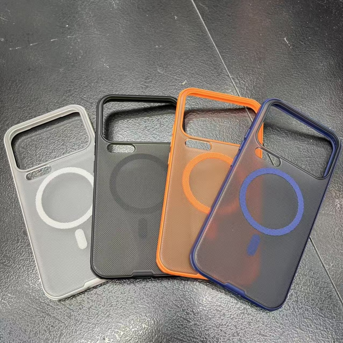 Singularity magnetic compatible Samsung phone case graphite black S26 Ultra matte S24 Ultra semi-transparent case mag