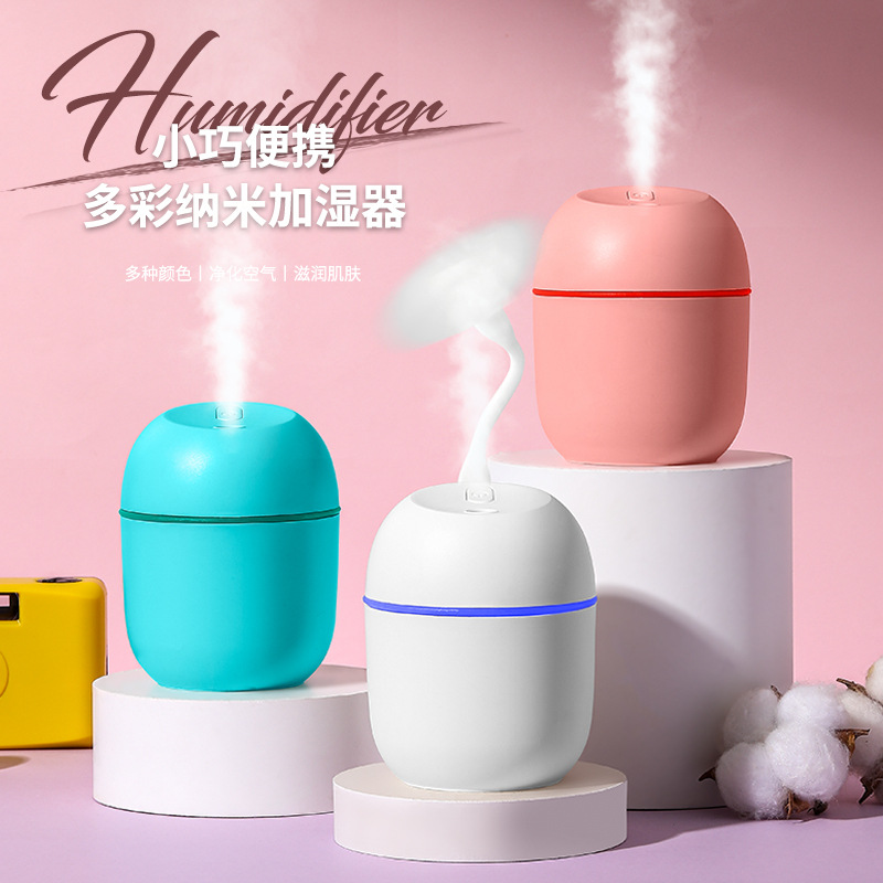 Usb mini air humidifier for bedroom small car home silent spray gift