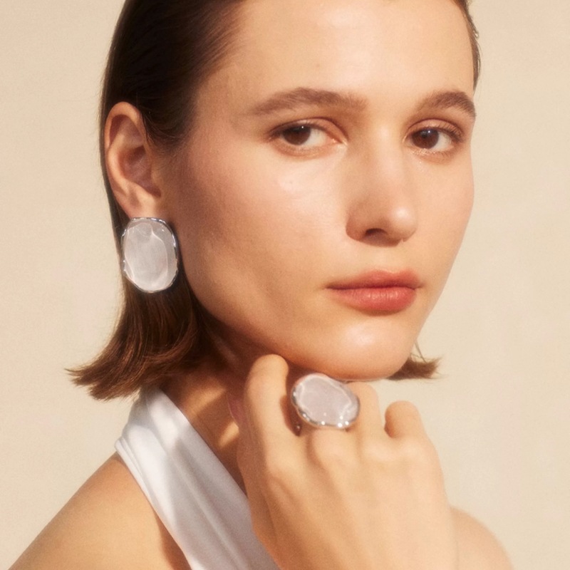 Huang Yi Sedina Spring Adjustable Ring Earrings Simple Ear Accessories