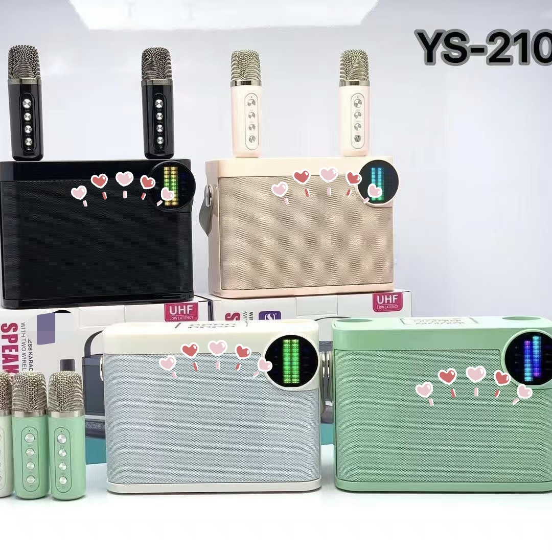 YS210 Handheld K歌 Bluetooth Speaker Phone Wireless Microphone USB Portable Bluetooth Outdoor Portable 203 Speaker