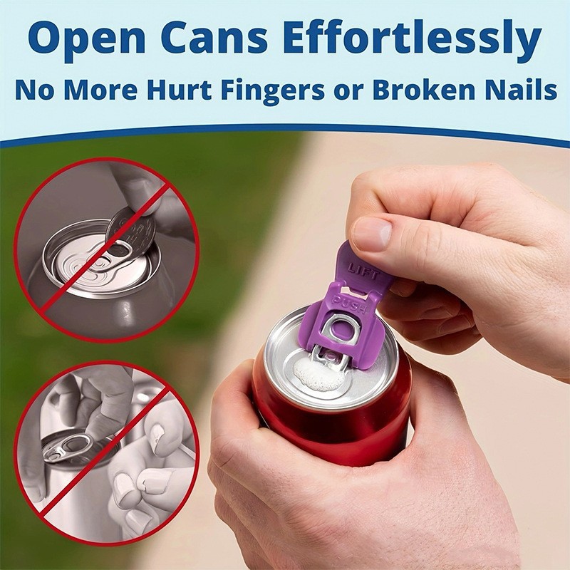 New Cola Drink Can Opener Plastic Simple Small Bottle Opener Sealing Dust-proof Easy Open Can Lid Opener