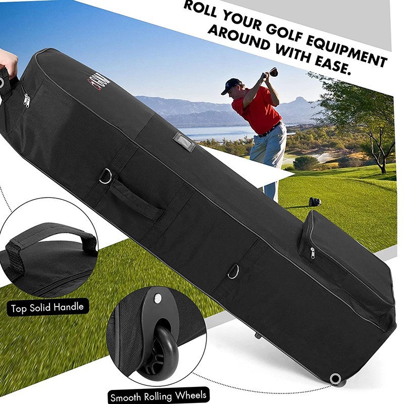 Golf travel bag, checked bag, wheeled golf bag cover, Malbon golf
