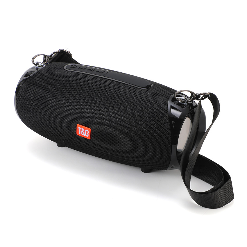 Shoulder-Back Outdoor Fabric Small War Drum Dual Speaker Bluetooth Speaker Wireless High Volume Music Player TG534