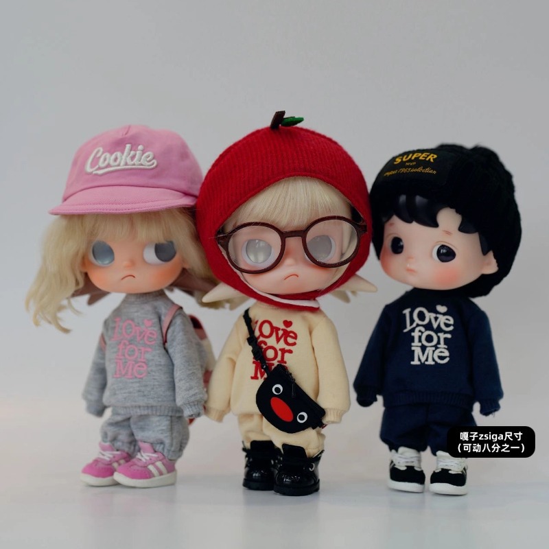 Labubu doll clothes zsiga Gazi clothes outfit change sportswear set handmade 17cm vinyl doll star people