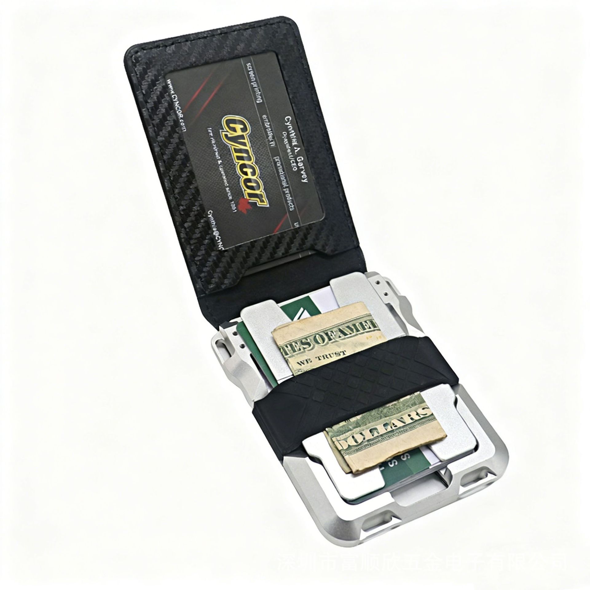 Driver's License Wallet Metal RFID Card Holder Card Case Anti-theft Brush Aluminum Alloy Credit Card Clip Bank Card