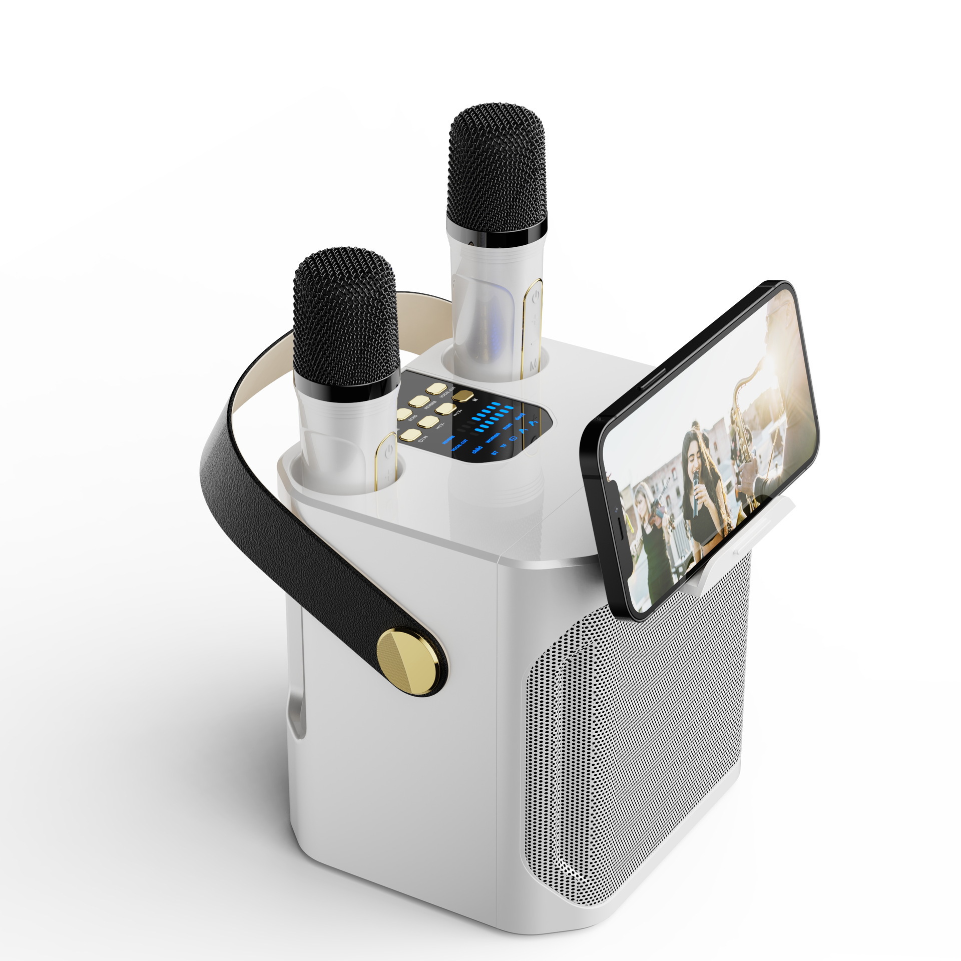 S882 Outdoor K歌 Bluetooth Speaker Loud Home K歌 Dual Microphone with Microphone K歌 All-in-One Speaker