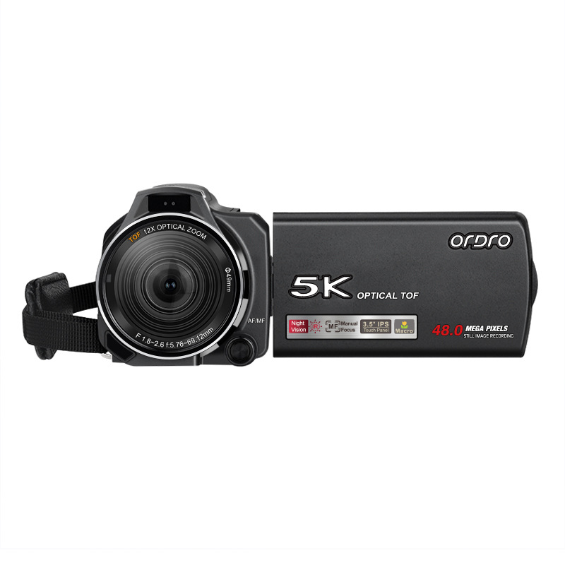 Ordro XV80 Optical Zoom Infrared Camera HD Live Streaming Home Wedding Travel Conference 5K Ultra HD Recording