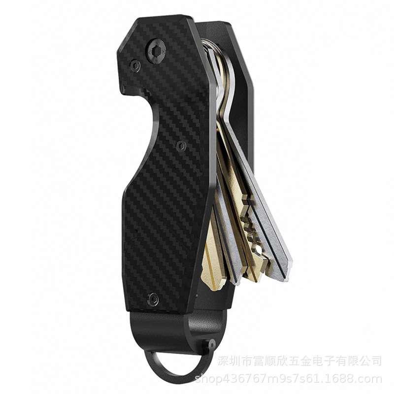 Metal Key Ring Aluminum Alloy Lightweight Key Clip Key Organizer Practical Portable