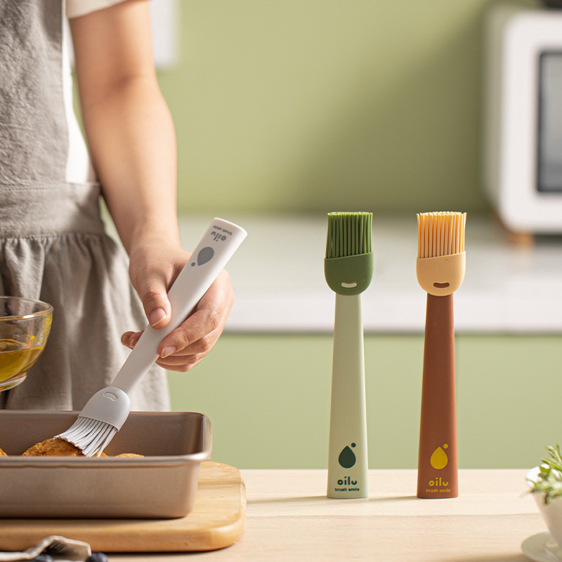 Silicone Oil Brush Food Grade Kitchen Baking BBQ Brush High Temperature Resistant Pancake Grilled Meat Crepe Oil Brush