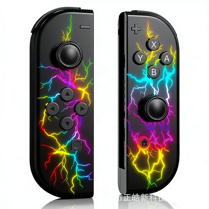 NS2 Switch joycon left and right game controller colorful RGB light effect wake-up 5.2 Bluetooth