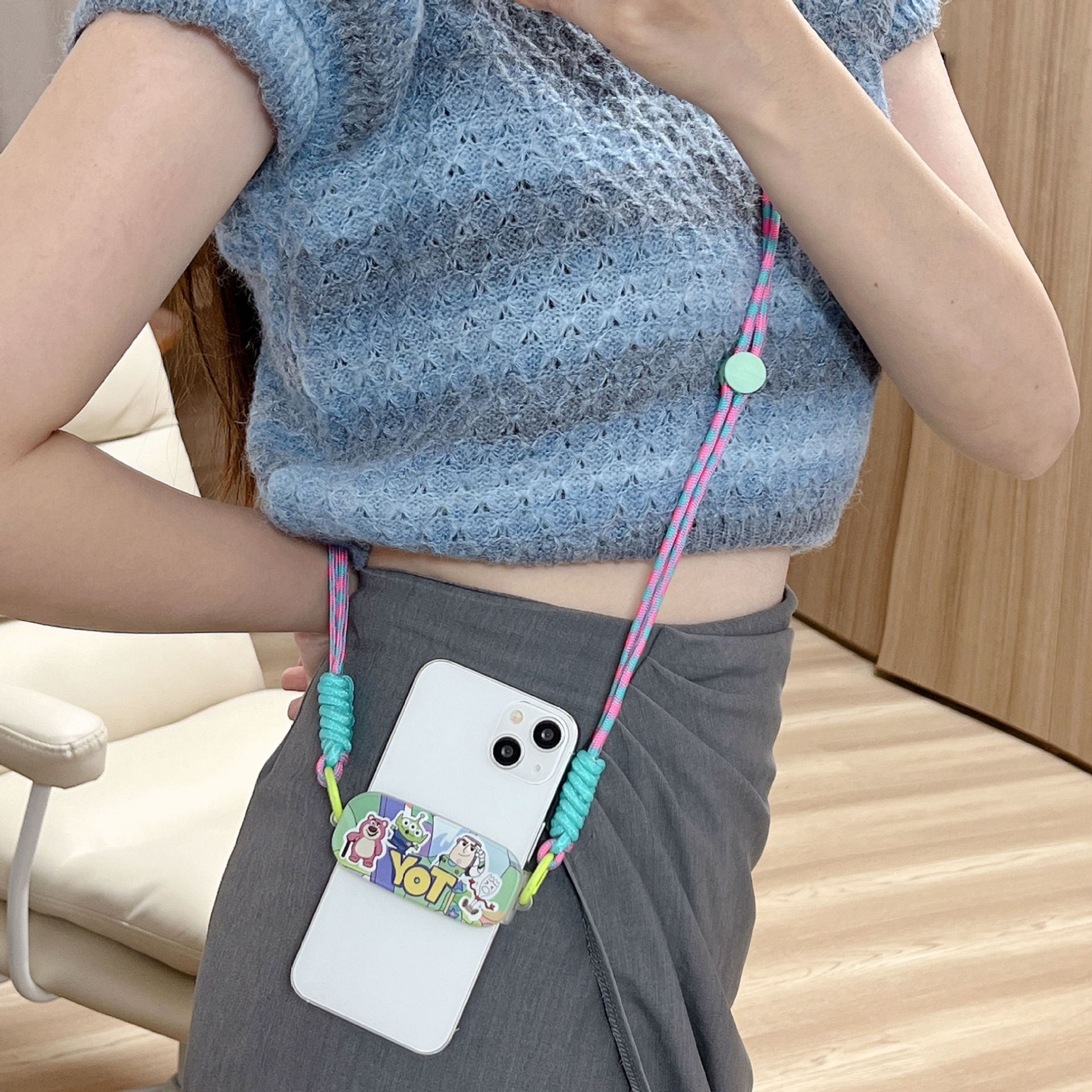 Back clip lanyard diagonal hanging phone back clip lanyard phone chain phone lanyard back clip bow Amazon