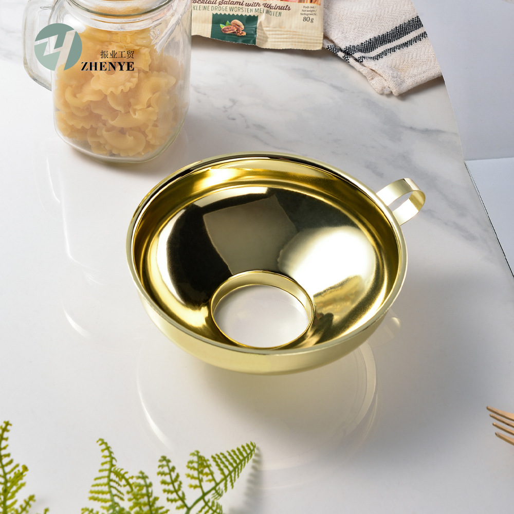 Kitchen Stainless Steel Funnel Jam Salad Dressing Wide Mouth Funnel Wide Mouth Canning Funnel