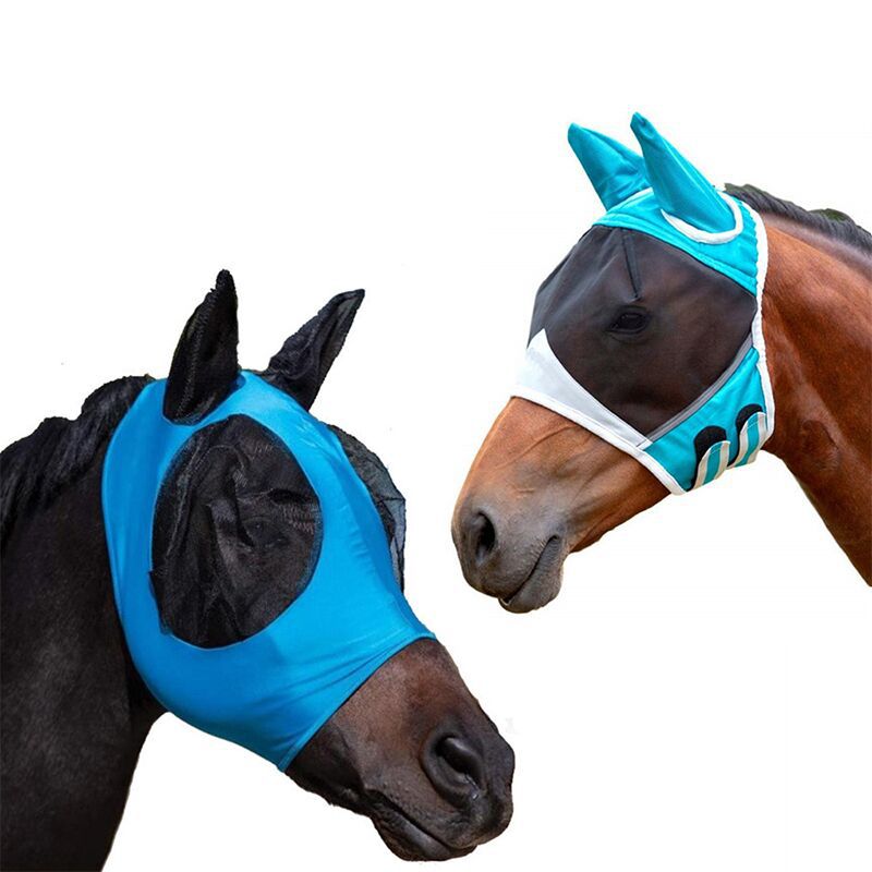 Best Selling Equestrian Horse Face Mask Mosquito Proof Fly Proof Insect Proof Elastic Horse Mask