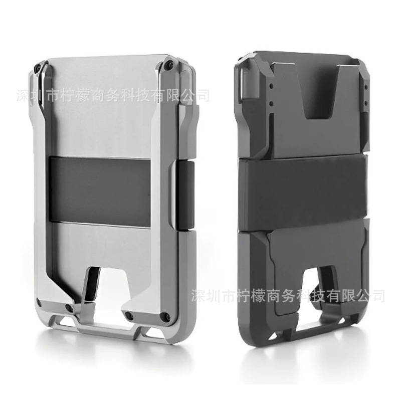 Direct Sale Metal Wallet Metal RFID Card Holder Card Sleeve Anti-theft Aluminum Alloy Credit Card Clip Bank Card