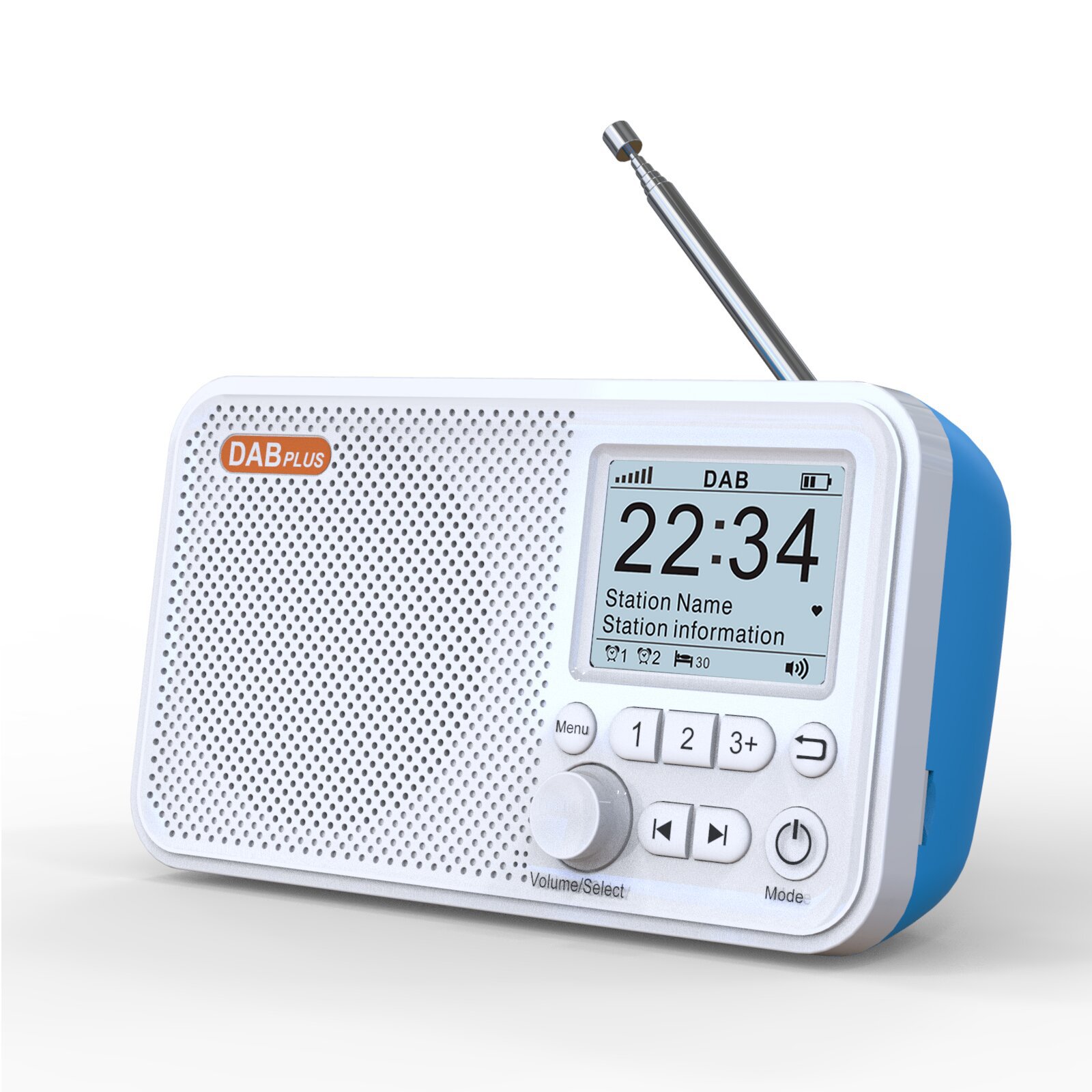 European Portable DAB/FM Card Insert Bluetooth Digital Radio TF Card MP3 Player Built-in Speaker
