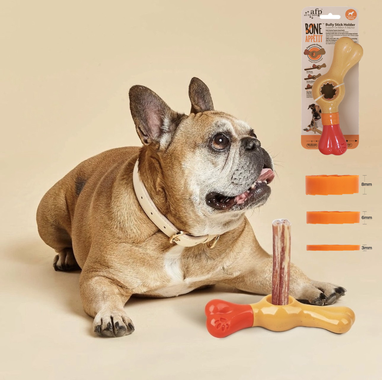 Anti-choking Dog Chewing Wood Stick Fixer Pet Teeth Grinding Cleaning Safe Lock Wooden Stick Chewing Holder