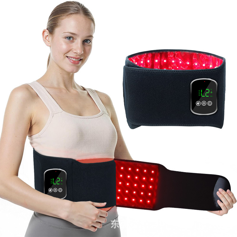 Infrared Vibration Massage Hot Compress Warm Palace Belt Red Light Belt Heating Waist Electric Heating Waist Support Red Light Physiotherapy Belt