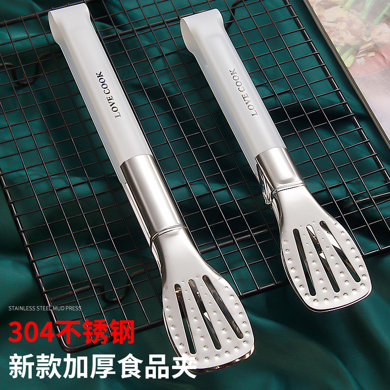 304 stainless steel anti-scald food clip anti-slip food clip kitchen baking clip barbecue clip meat clip