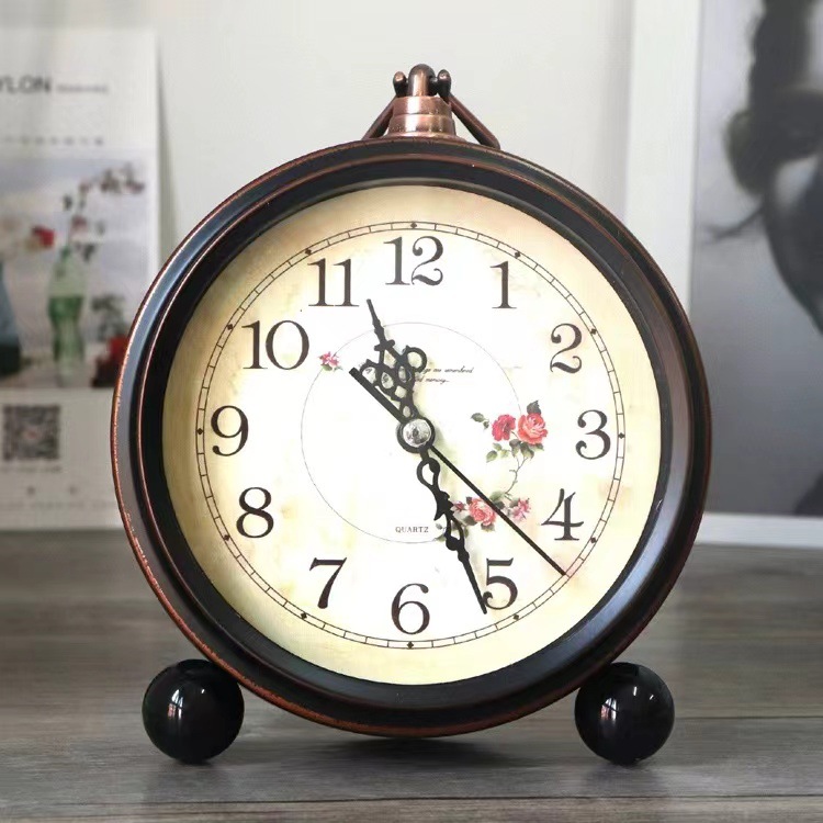 Desk clock bedroom living room decorative alarm clock ornament alarm clock