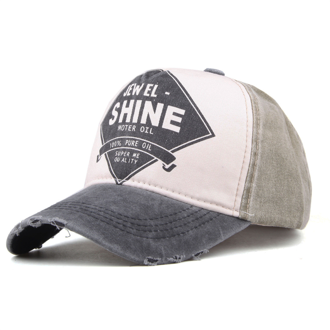 Spring/summer new baseball cap for men and women, coated cotton sun hat, shine outdoor hat