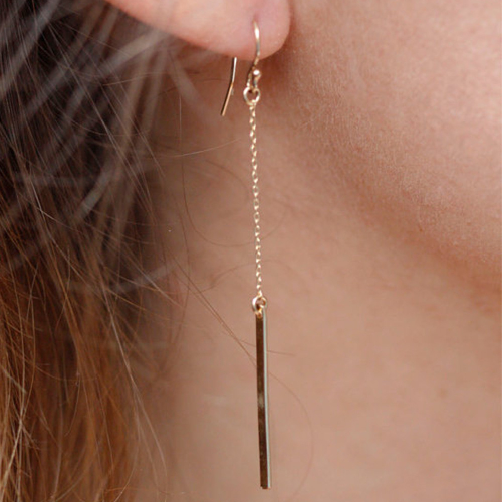 Accessories Street Style Simple 1-shaped Pendant Women's Earrings